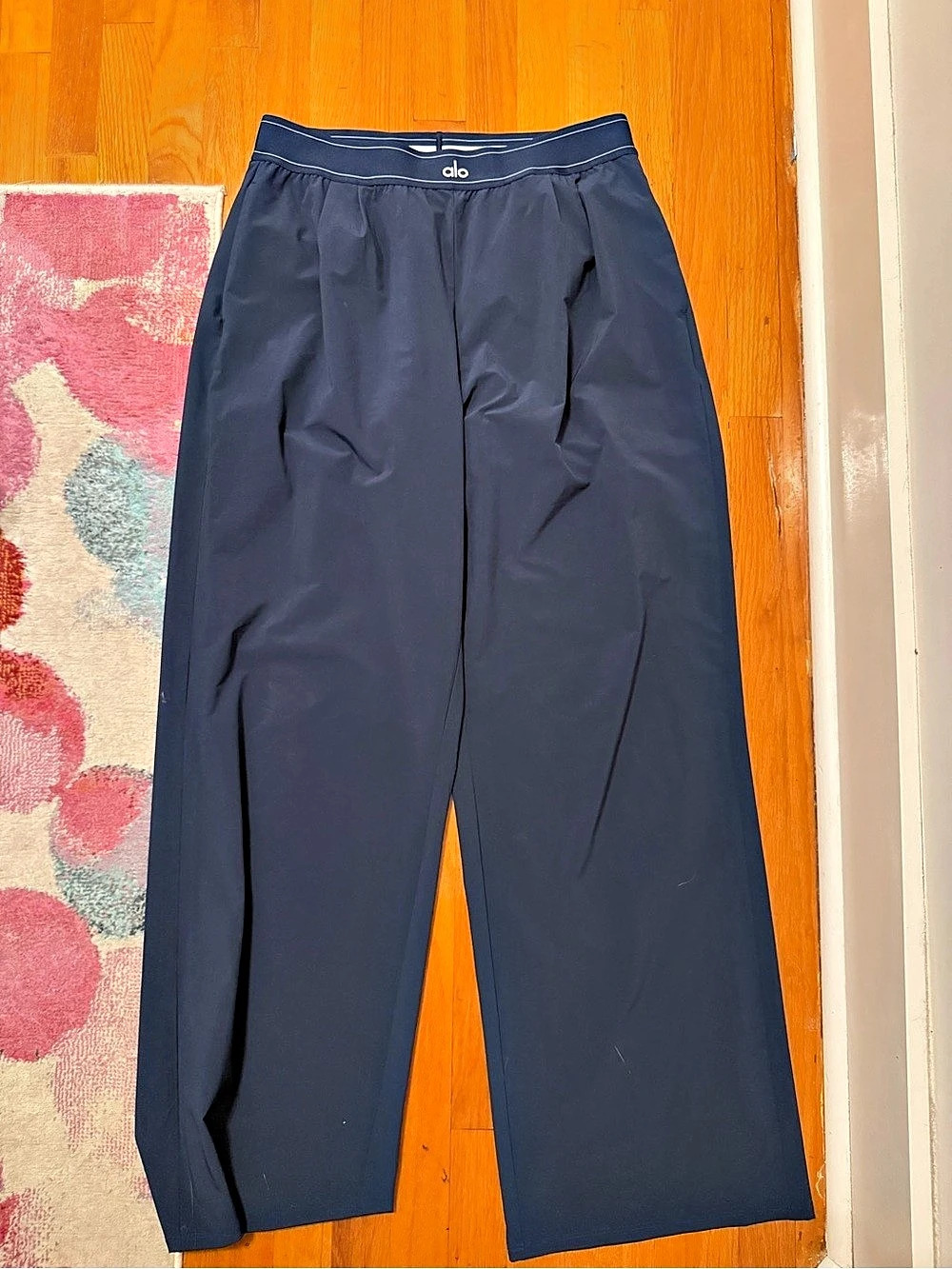 Alo Wide Leg Pants in Blue Like New
